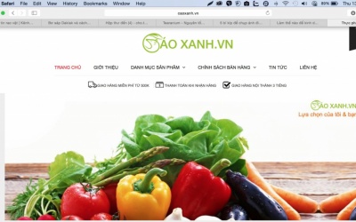 Thiết kế web bán sản phẩm nông nghiệp