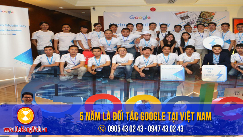 Công ty đà nẵng web với 5 năm là đối tác chính thức của google tại Việt Nam
