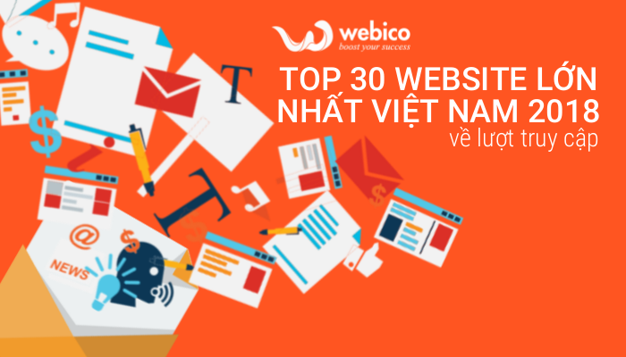 Top 30 website lớn nhất Việt Nam về lượt truy cập năm 2020